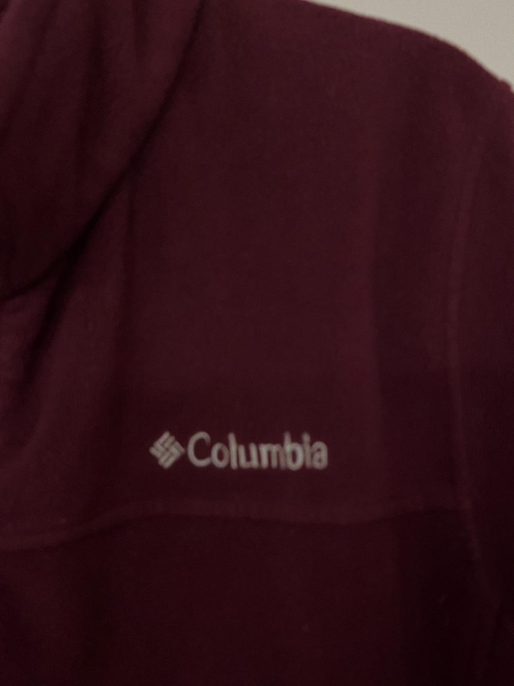 Columbia Women's Full-Zip Teddy Fleece Jacket in Burgundy Size S - Picture 3 of 7